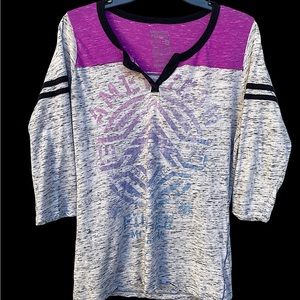 American Fighter Hazelden Buckle 3/4 Sleeve T-Shirt | Women’s Size Large